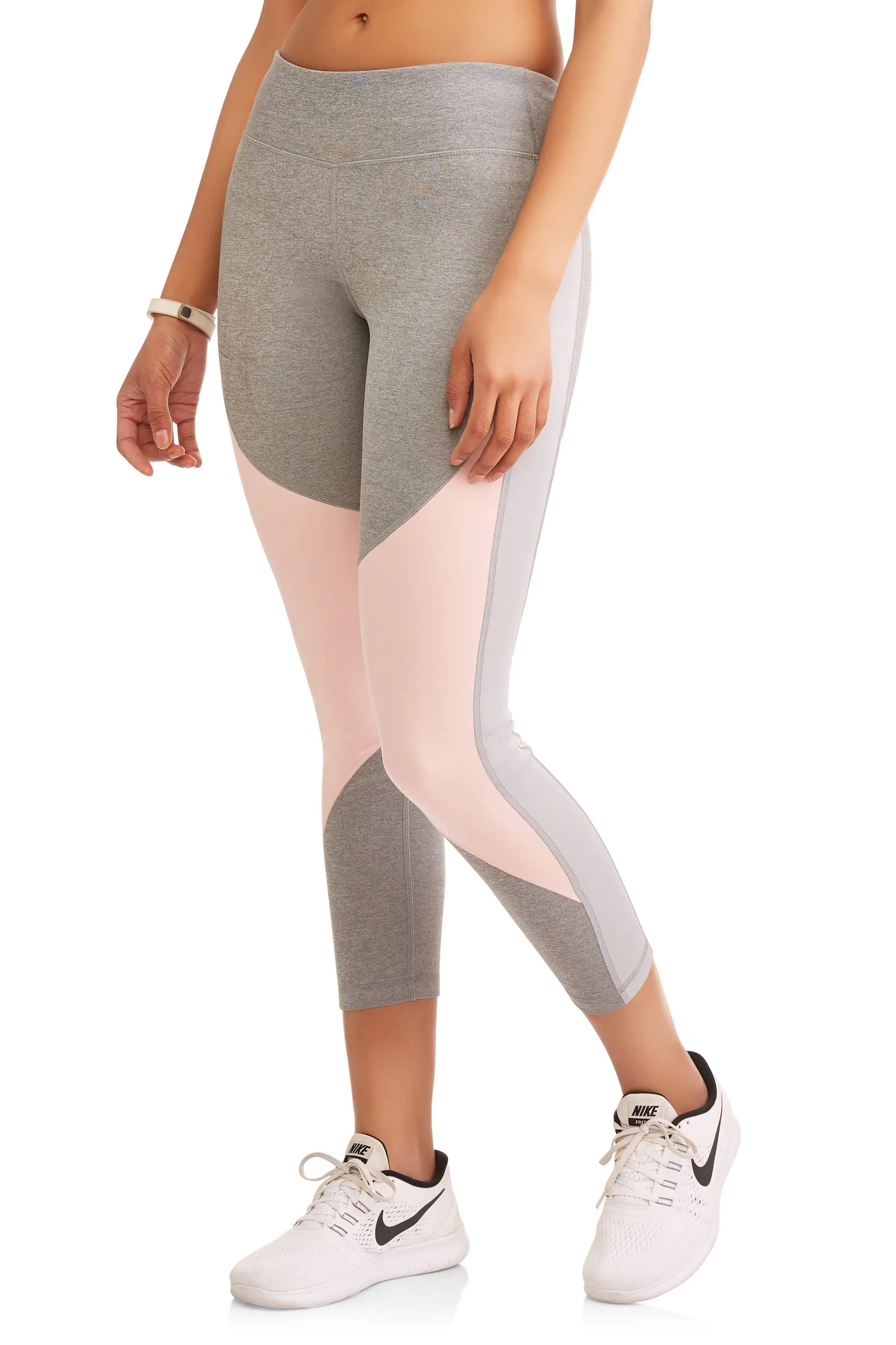 Women's Active Heathered Colorblock Performance Leggings
