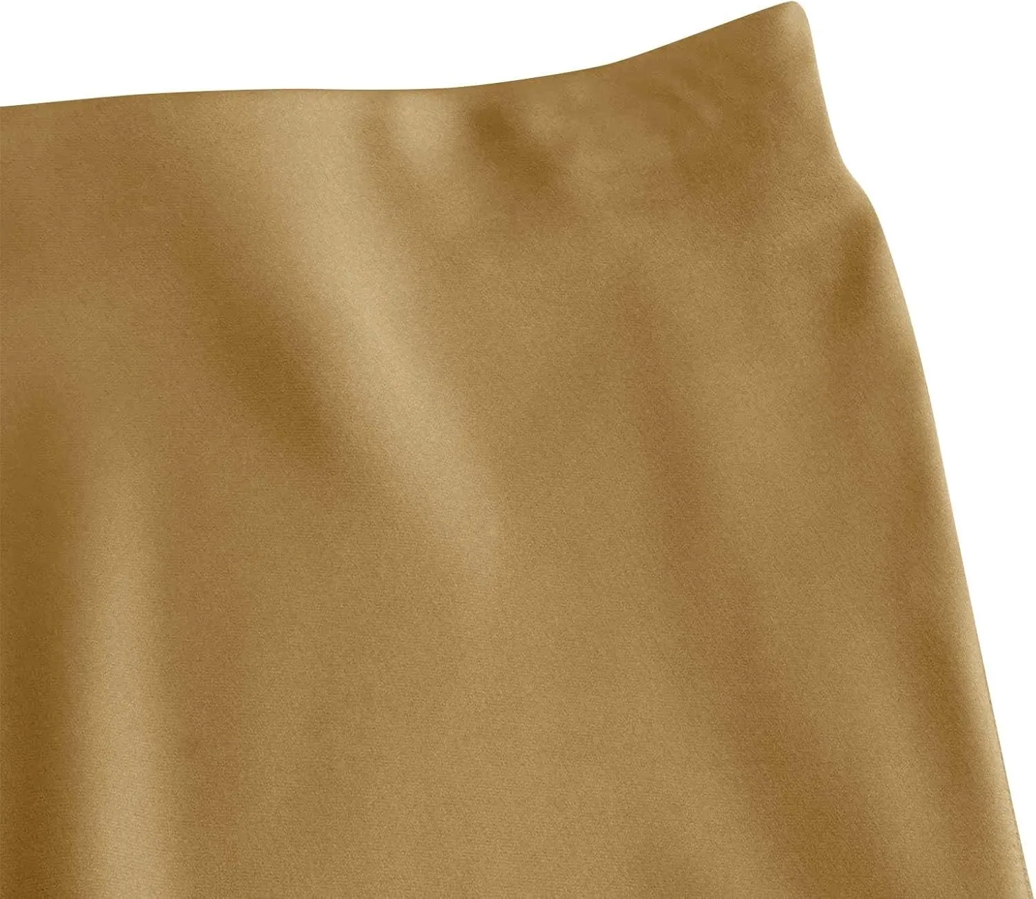 Women's Elegant High Waist Satin A Line Flared Midi Skirt Silk Cocktail Party Wedding Elegant Elastic Long Skirts