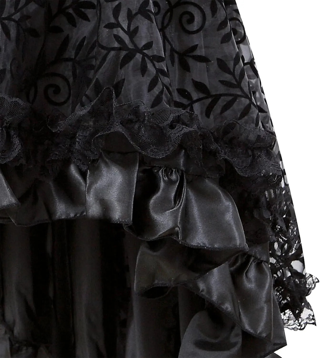 Womens Hippie Victorian Goth Ruched Maxi Long Midi Knee Length Skorts Skirts for Women Lace Skorts 2025