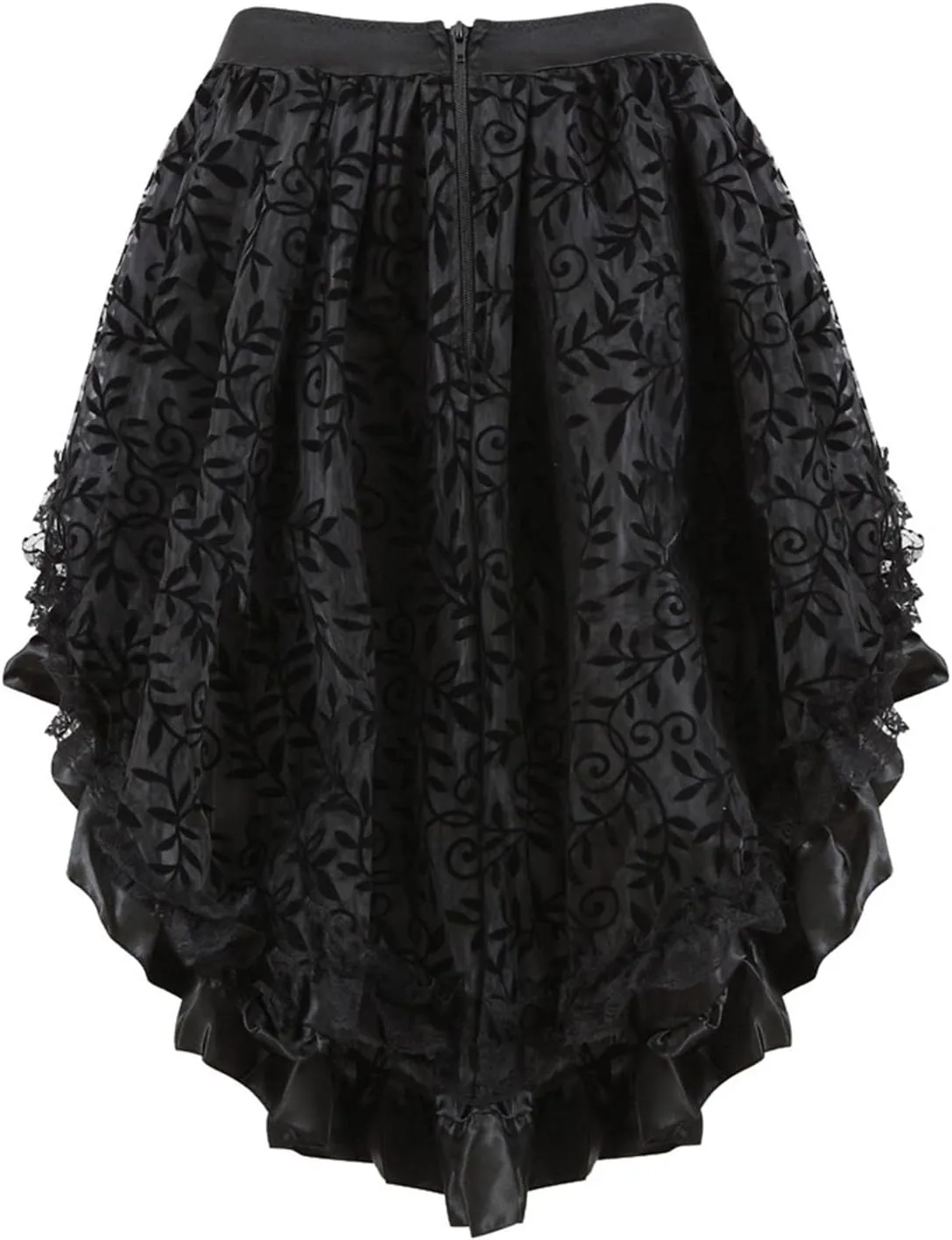 Womens Hippie Victorian Goth Ruched Maxi Long Midi Knee Length Skorts Skirts for Women Lace Skorts 2025
