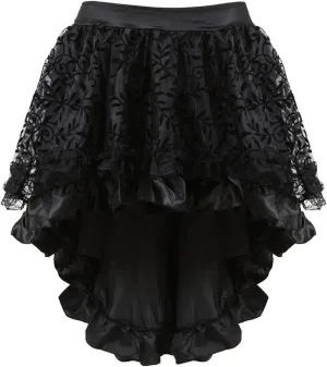Womens Hippie Victorian Goth Ruched Maxi Long Midi Knee Length Skorts Skirts for Women Lace Skorts 2025