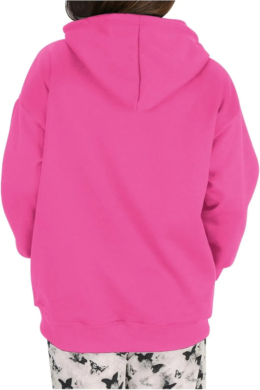 Women's Oversized Hooded Sweatshirt 2024 Fall Fashion Long Sleeve Casual Hoodies Pullover Tops with Pocket