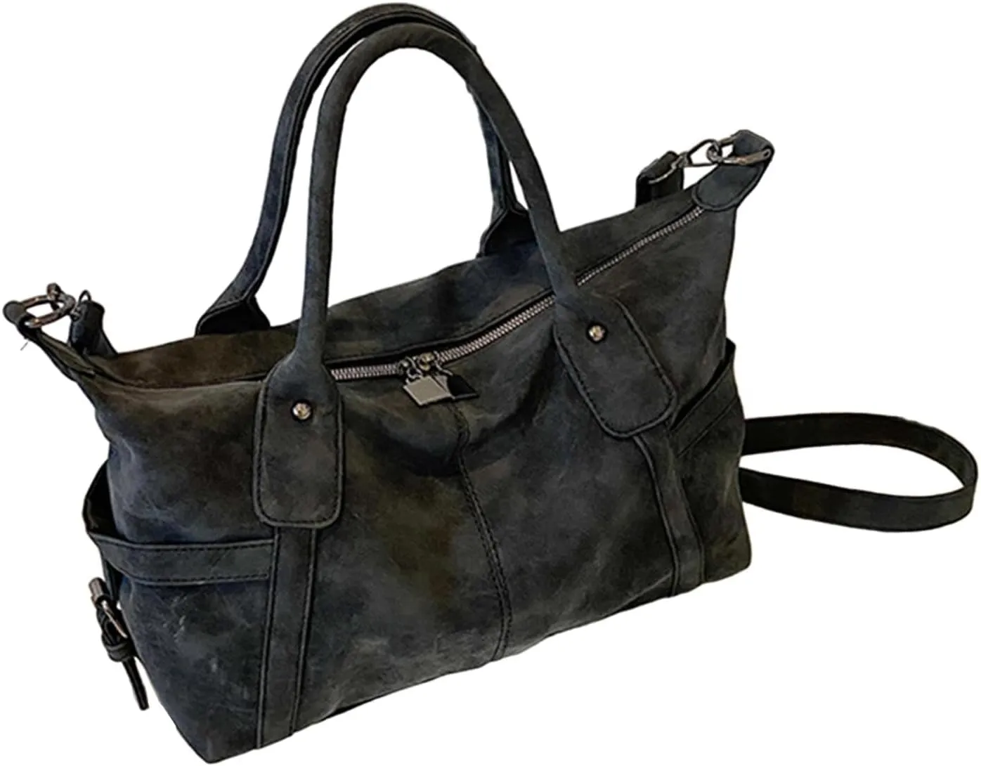 Womens Suede Shoulder Purse Trendy Hobo Handbag for Commuting Outdoor Dating