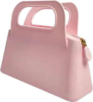 Women's Waterproof Silicone Makeup Bag Trendy Aesthetic Travel Toiletry Cosmetic Bag (L)