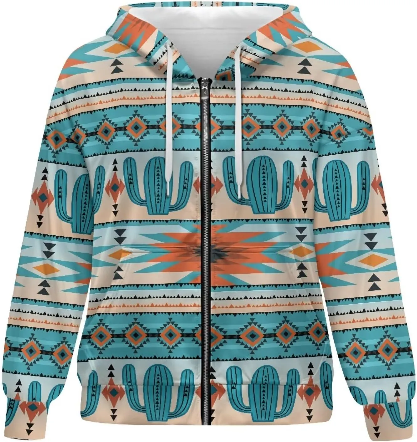 Women's Zip Up Hoodie Trendy Thermal Long Sleeve Shirts for Women