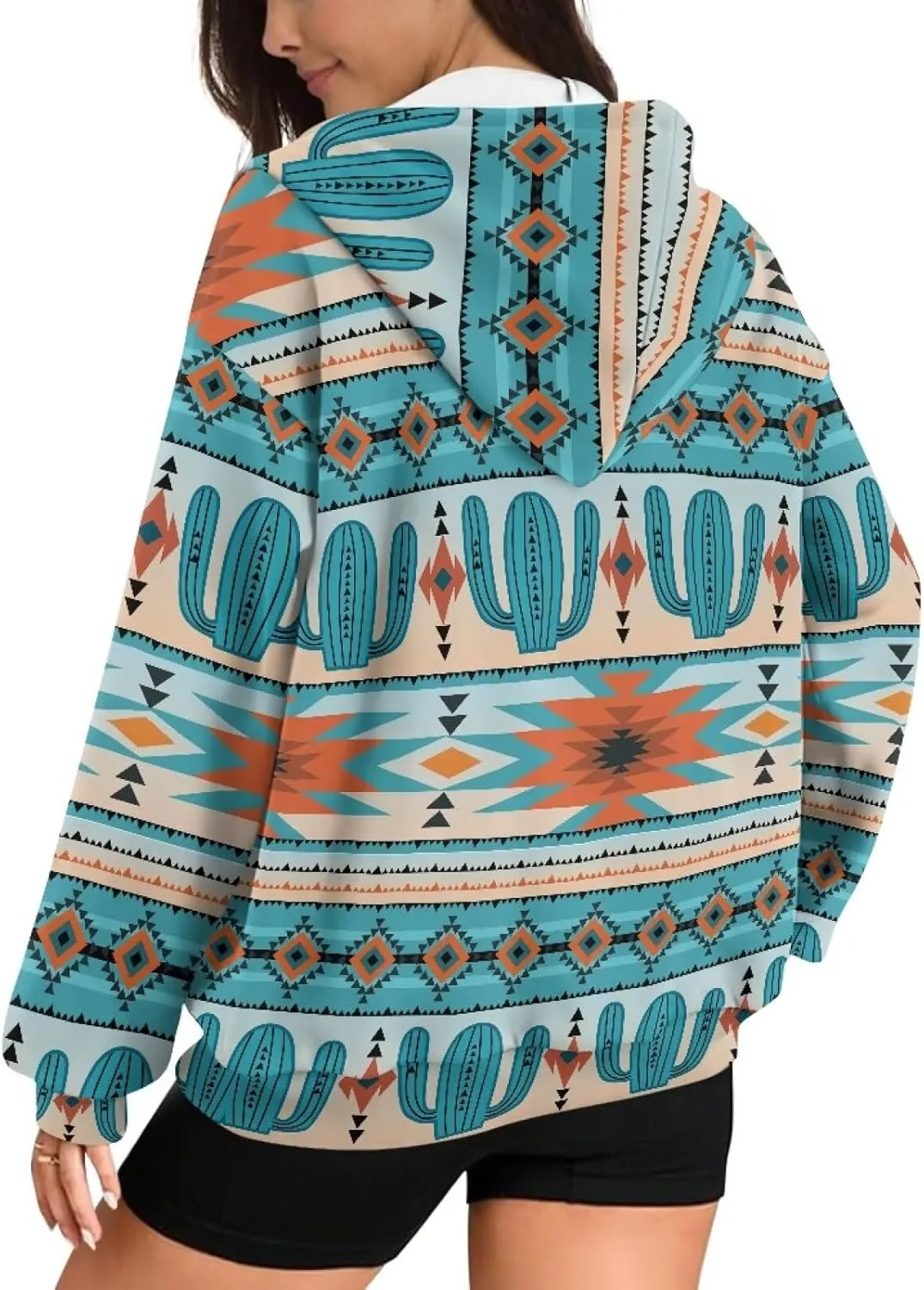 Women's Zip Up Hoodie Trendy Thermal Long Sleeve Shirts for Women