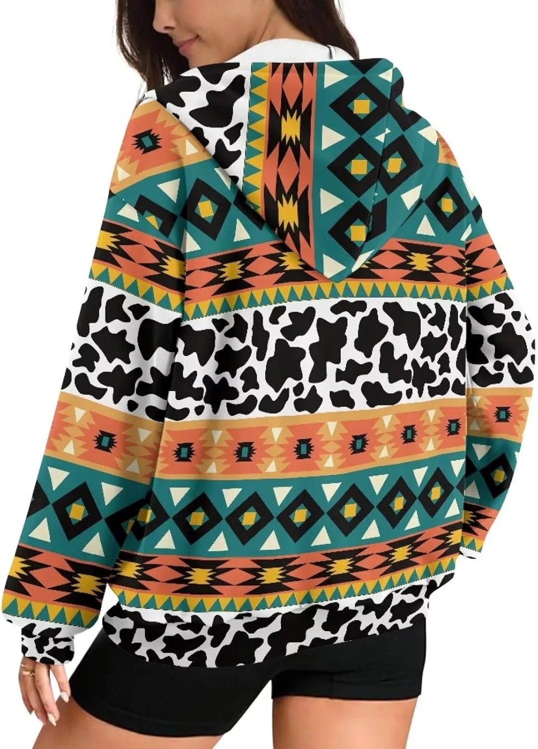 Women's Zip Up Hoodie Trendy Thermal Long Sleeve Shirts for Women