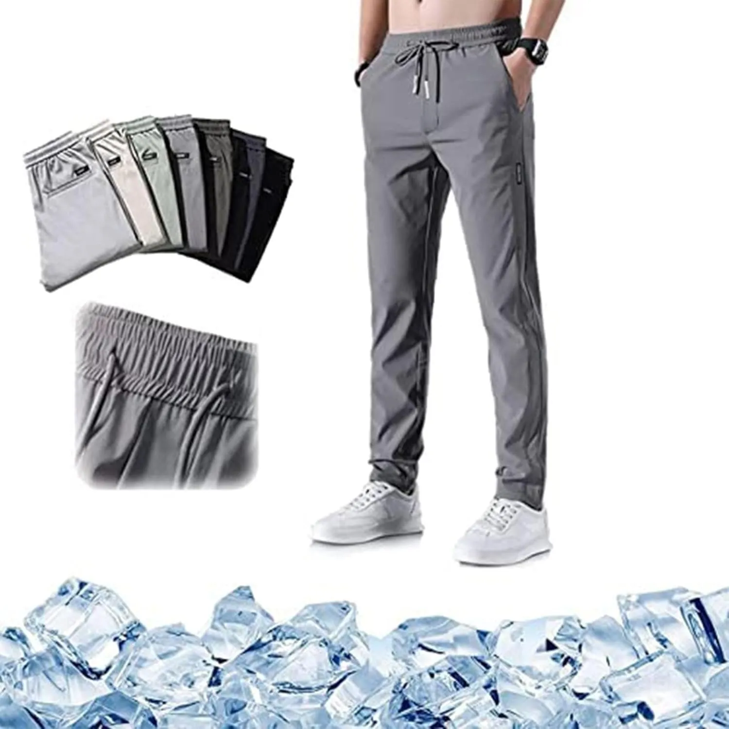 Work Pants for Men Slim Fit Lightweight Hiking Pants Breathable Quick Dry Camping Fishing Active Athletic Jogger Pant