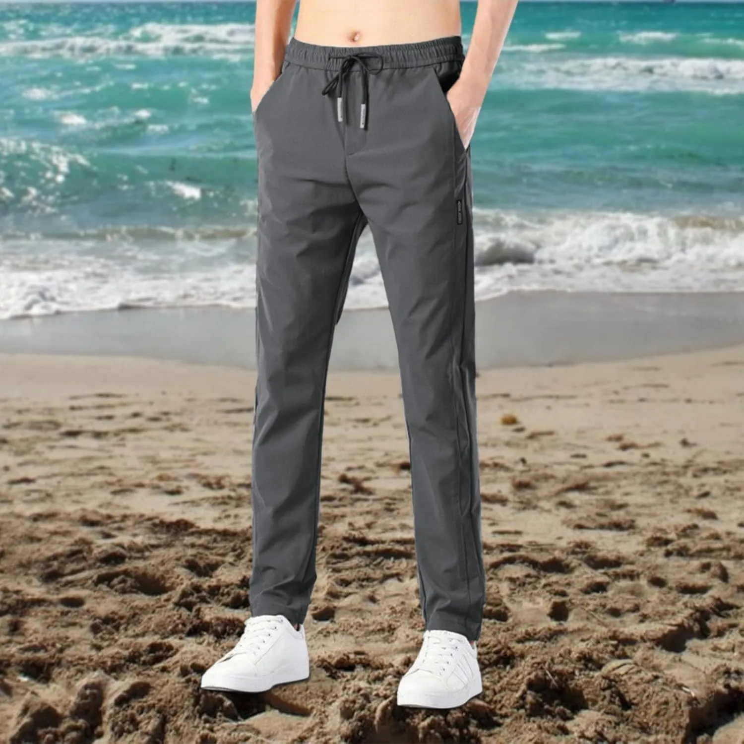 Work Pants for Men Slim Fit Lightweight Hiking Pants Breathable Quick Dry Camping Fishing Active Athletic Jogger Pant