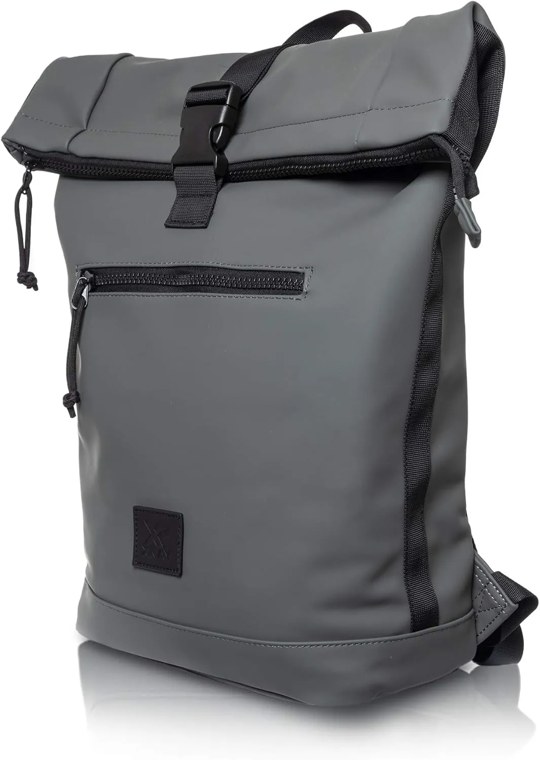 X RAY Expandable Roll Top Waterproof Trendy Backpack With Laptop Pocket (Slate)