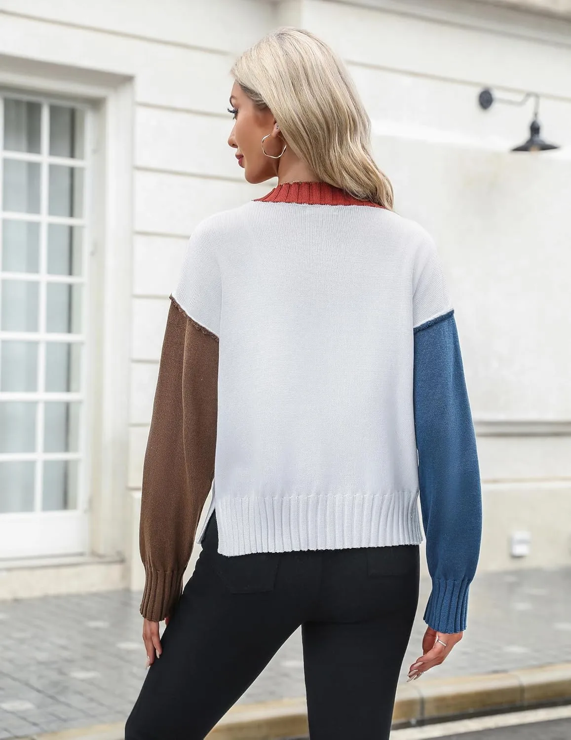 Zeagoo Women's Cropped Cardigan 2025 Fall Button Sweaters V Neck Long Sleeve Cardigans Knit Outwear