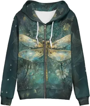 Zipper Hoodies for Women Trendy Lightweight Hoodie Women Hooded Sweatshirt Jacket